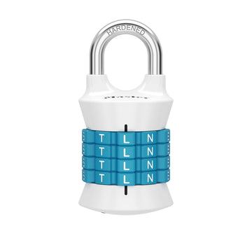 Word Combination Lock by Master Lock – 1 Pack, Alloy Steel, Blue, Model 1535WDBLUEC