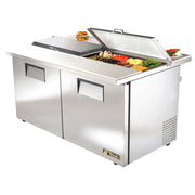 Solid Dual Sided Sandwich/Salad Unit by TRUE – Stainless-Steel, Model TSSU-60-16-DS-ST-ADA