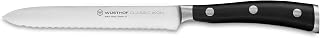 WÜSTHOF Classic IKON 5" Serrated Utility Knife, Black