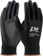 33-B125/XXL G-Tek ONX Black Nylon Glove with Polyurethane Grip, Black Polyurethane Coated Palm and Fingers, XX-Large, Pack of 300