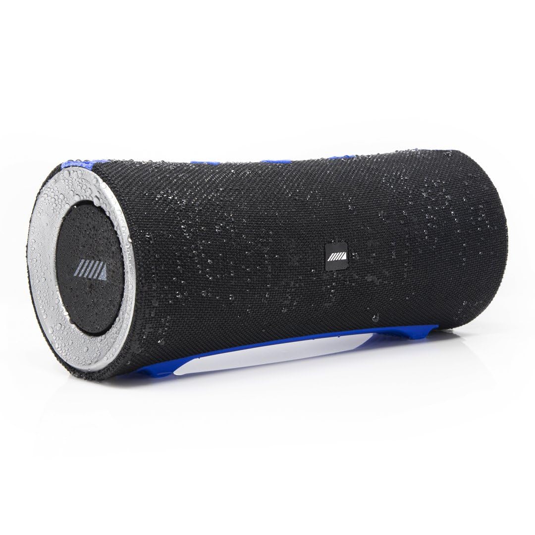 Turn1 Waterproof Bluetooth Portable 11" Speaker by Alpine – One Size, Plastic, Black, Model AD-SPK1