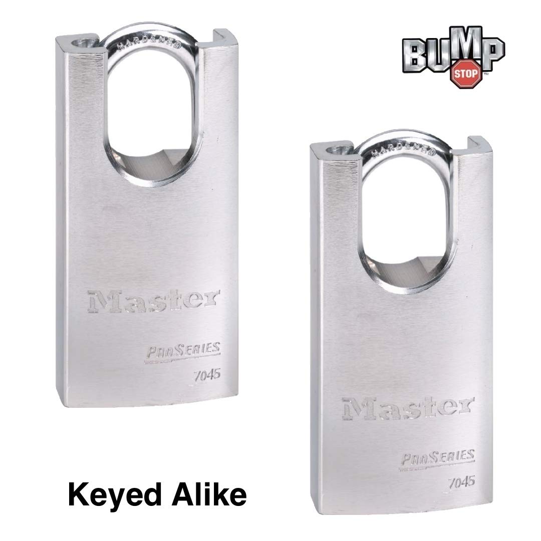 Master Lock 2 Pack / Chrome / 2 Keyed Padlocks