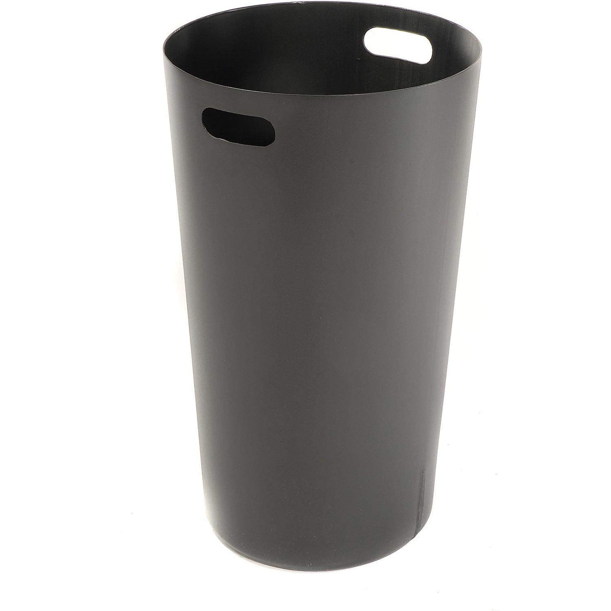24 Gallon Outdoor Metal Waste Receptacle by Global Industrial – 24.0 gallons, Steel, Black, Model 237725BK