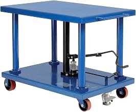 Global Industrial Work Positioning Post Lift Table Foot Control, 48"x32" Platform, 6000 Lb. Capacity