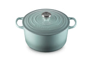 Le Creuset Enameled Cast Iron Deep Round Dutch Oven, 6.5 Quart, Sea Salt