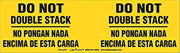 Labelmaster PALL212 Do Not Double Stack Label, Bilingual, Paper, 3" x 10 1/8" (Pack of 100)