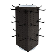 Azar Displays Pegboard + Hooks / Black / 8 inches (W) x 8 inches (D) x 20 inches (H) Display Racks