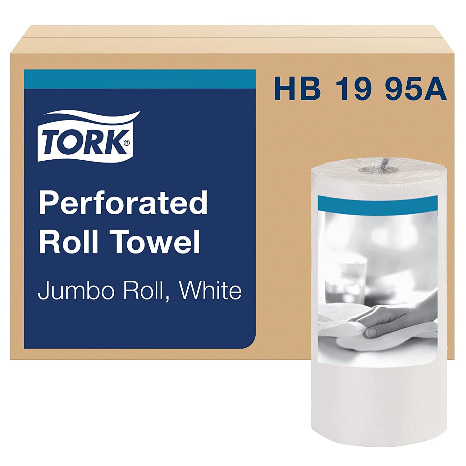 Universal Perforated Towel Roll, Two-Ply, 11 x 9, White, 210/Roll, HB1995A