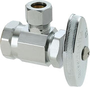 BrassCraft OR17C 1/2 -Inch by 3/8 O.D. Angle Stop, Chrome