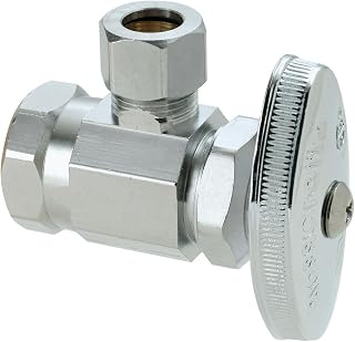 BrassCraft OR17C 1/2 -Inch by 3/8 O.D. Angle Stop, Chrome