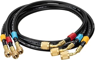 Fieldpiece Hose Set, 5 ft L, Black, 800 psi