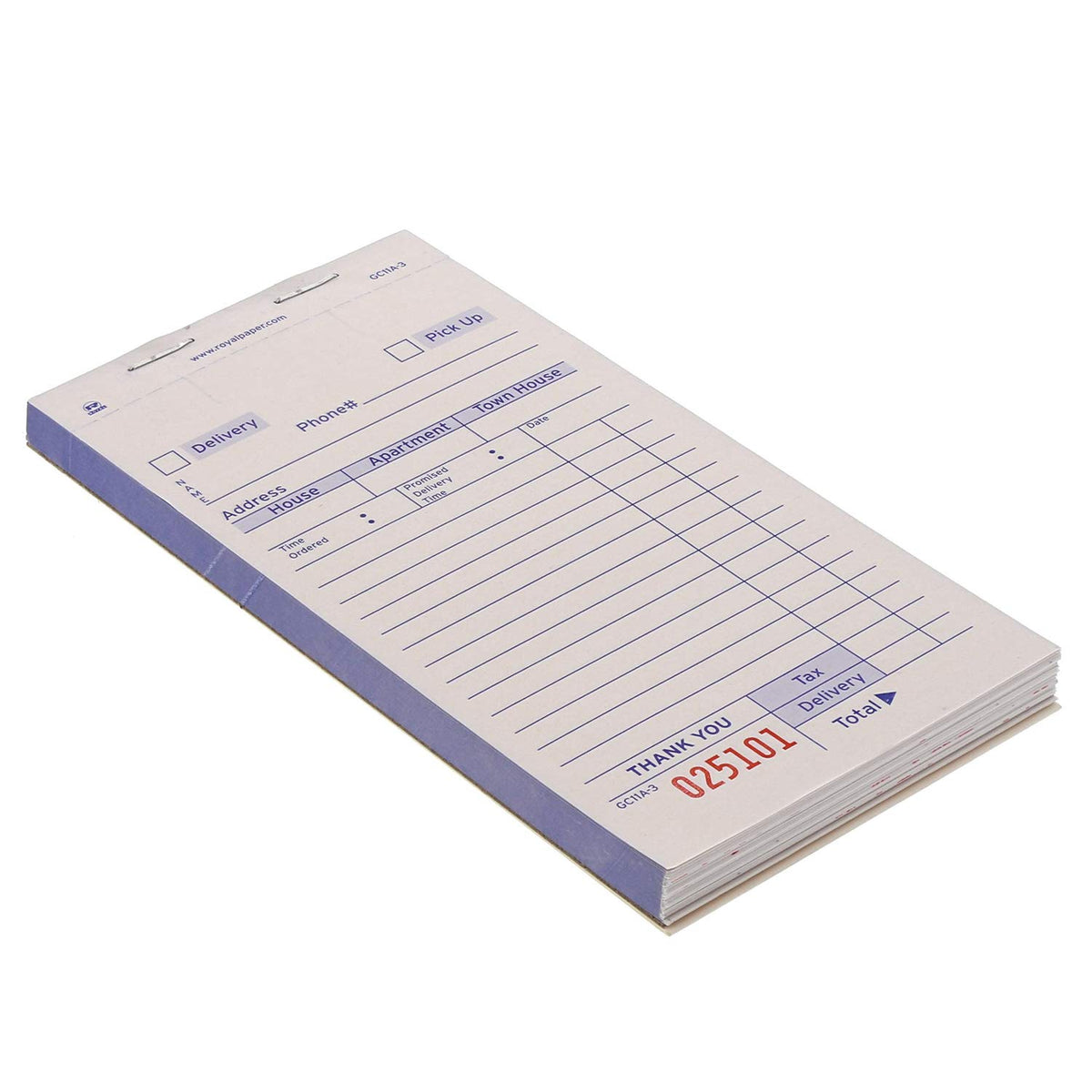 guest check pad by AmerCareRoyal – Paper, white, Pack of 2500, Model GC11A-3