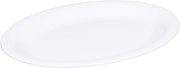 Elite Global Solutions B129OV-W Oval Platter, 12" x 9" x 7/8" h., Melamine, White (Pack of 12) | Dishwasher safe, Shatterproof, Buffet, Dinner portions, Stackable, Great for Entrees, Salads, Desserts and Appetizers