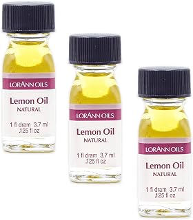 LorAnn Oils LorAnn Lemon Oil SS, Natural Flavor, 1 dram, 3 Pack