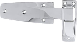 1-3/8" Offset Polished Chrome Cam-Rise Lift-Off Walk-in Door Hinge - 1245 Reversible Hinge for Freezers, Cabinets and Refrigerators