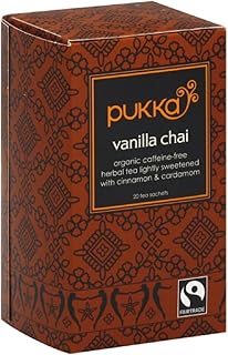 Pukka Tea Herbal Vanilla Chai Organic, 20 Count