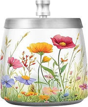 Beautiful Wildflowers Splash Ashtray with Lid, Outdoor Ashtrays for Patio