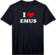 Mens I Love Emus, I Heart Emus Performance T-Shirt