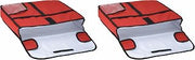 Winco Pizza Bag, 20-Inch by 20-Inch by 5-Inch,Red (Pack of 2)