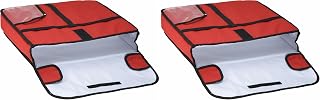 Winco Pizza Bag, 20-Inch by 20-Inch by 5-Inch,Red (Pack of 2)
