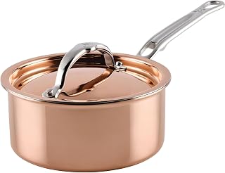 Hestan CopperBond® Aura™ 1.5qt Professional Copper Saucepan with Lid