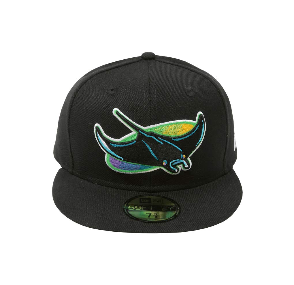 Tampa Bay Rays 1998 Cooperstown Fitted Cap by by New Era – 7 5/8, Black, Model Tampa Bay Rays New Era