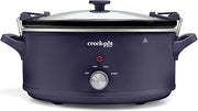 Crock-Pot 10QT Manual CNC Slow Cooker, Purple Basil