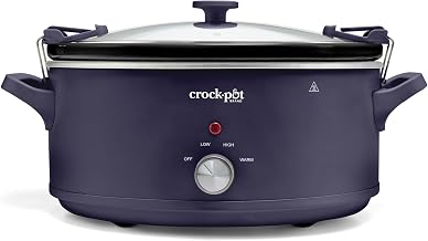 Crock-Pot 10QT Manual CNC Slow Cooker, Purple Basil