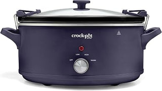 Crock-Pot 10QT Manual CNC Slow Cooker, Purple Basil