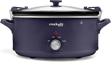 Crock-Pot 10QT Manual CNC Slow Cooker, Purple Basil