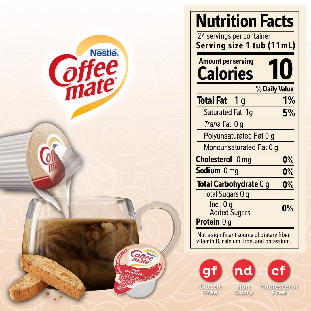 Original Liquid Creamer Singles by Coffee Mate – 9 Ounce (Pack of 4), Pack of 4