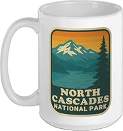 North Cascades National Park Ceramic Mug, White, 15oz