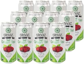 Steaz Zero Calorie Raspberry Tea 12 Pack, 16 FZ