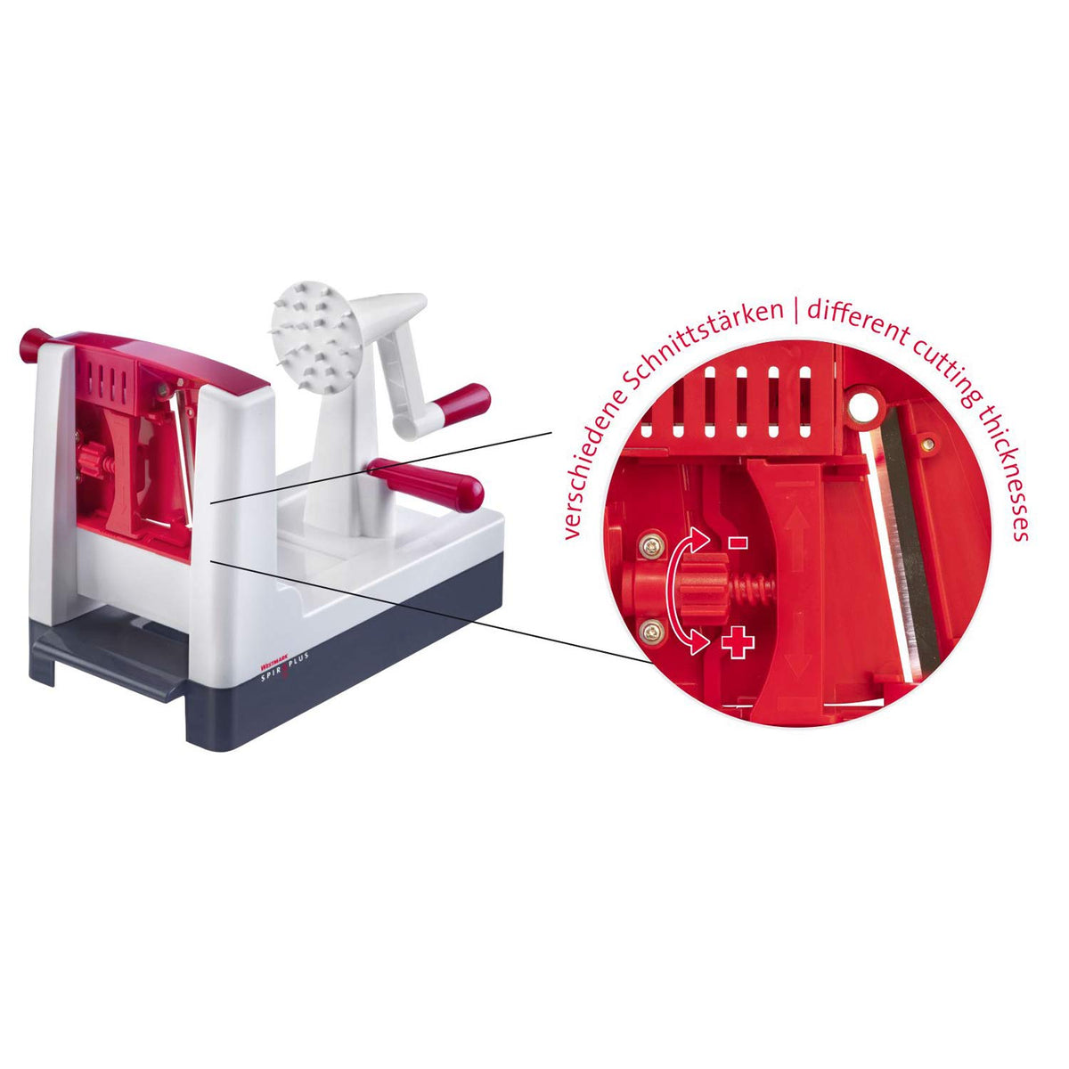 Vegetable Cutter by Westmark – Stainless Steel, Grey/White/Red, Model 97132260