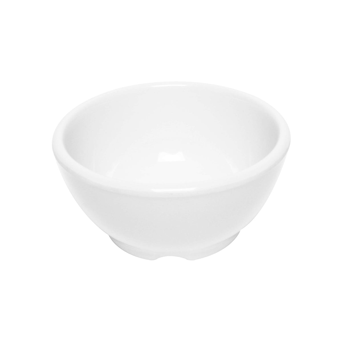 Color white melamine dinnerware collection 4.68 inch soup bowl - 10 oz by Thunder Group – 10.0 ounces, Melamine, White, Model CR5804W