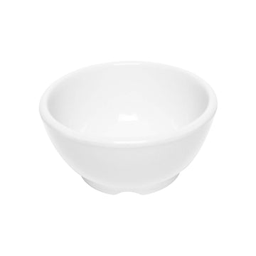 Color white melamine dinnerware collection 4.68 inch soup bowl - 10 oz by Thunder Group – 10.0 ounces, Melamine, White, Model CR5804W