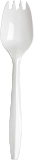 Dixie 5.75" Medium-Weight Polypropylene Plastic Spork by GP PRO (Georgia-Pacific), White, CMP21C, (Case of 1,000)
