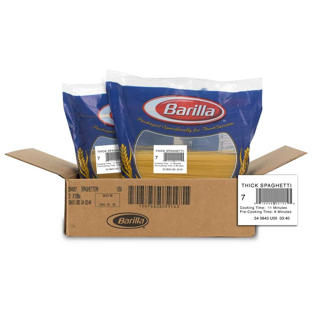 Thick Spaghetti Pasta by Barilla – 10 Pound (Pack of 2), Pack of 2