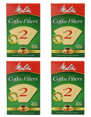 Cone Coffee Filter #2 100 Count- Natural Brown (Pack Of 4) by Melitta – 100 ct (Pack of 4), Paper, Brown, Pack of 4, Model 622752