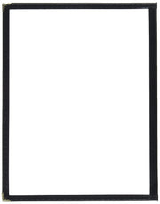 Winco 12" x 9.5" / Double / Green Menu Covers
