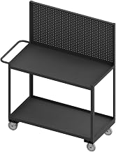 Durham RSC-2436-2-PB-95 Mobile Workstation, 2 Shelf, pegboard