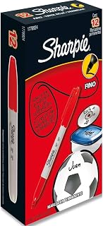 Sharpie Permanent Fine Point Marker - Fine Marker Point Type - Red Ink - 1 Each