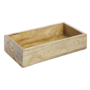 Third Size Mango Wood Housing - 12 3/4"L x 7"W x 3"H by HUBERT – Wood, Beige, Model 44690