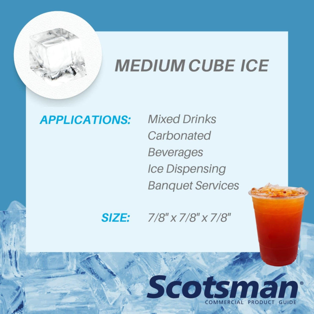Scotsman 365 lb / Day - 180 lb Ice & Water Bin / 180.0 pounds / 1 Ice Makers