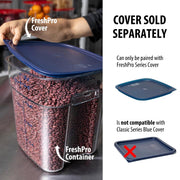 FreshPro 18Qt Food Storage Container in Clear for Industrial and Kitchen Use by Cambro – 18 quarts, Polycarbonate (PC), Clear, Model 18SFSPROCW135
