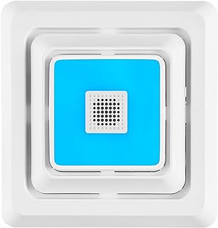 Broan-NuTone FG800RGBS Genuine Replacement Cover (Bath Fan Not Included) with ChromaComfort LED Light and Sensonic Bluetooth Speaker, Fits Select Bathroom Fan Models