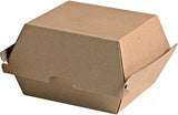 PacknWood 210EATBURG145K - Kraft Brown Cardboard Mini-Slider Box - Burger Take Out Container - Burger Takeout Boxes - To Go Lunch Sandwich Containers - (5.7" x 5.3" x 3.25") - (Case of 500)