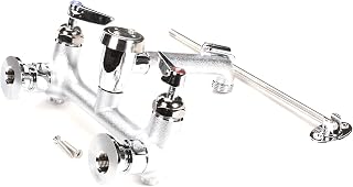 T&S Brass B-0665-CR-BSTR Service Sink, Cerama Cartridges with Check Valves, Lever Handles, Rough Chrome