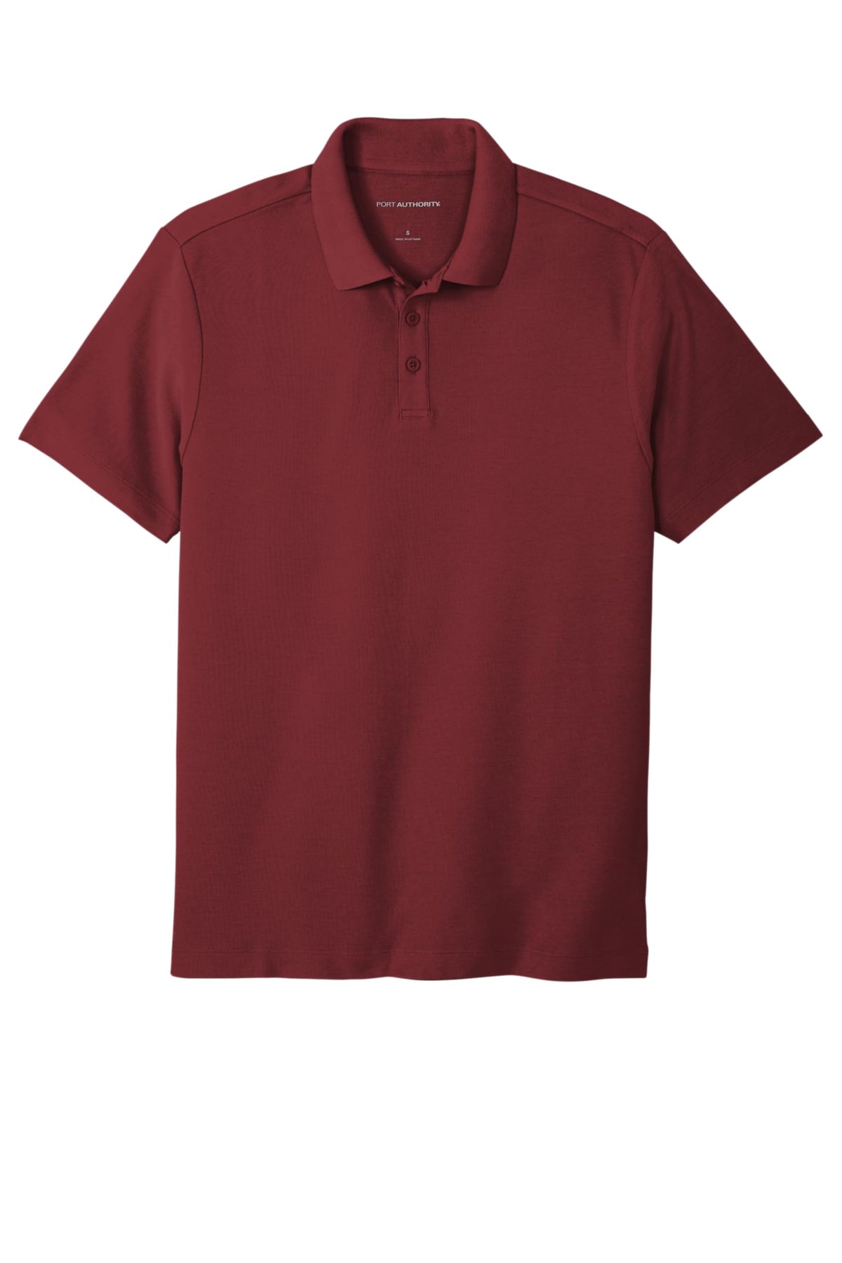 Unisex SuperPro React Polo Burgundy by Port Authority – Large, Stain, Burgundy, Model K810