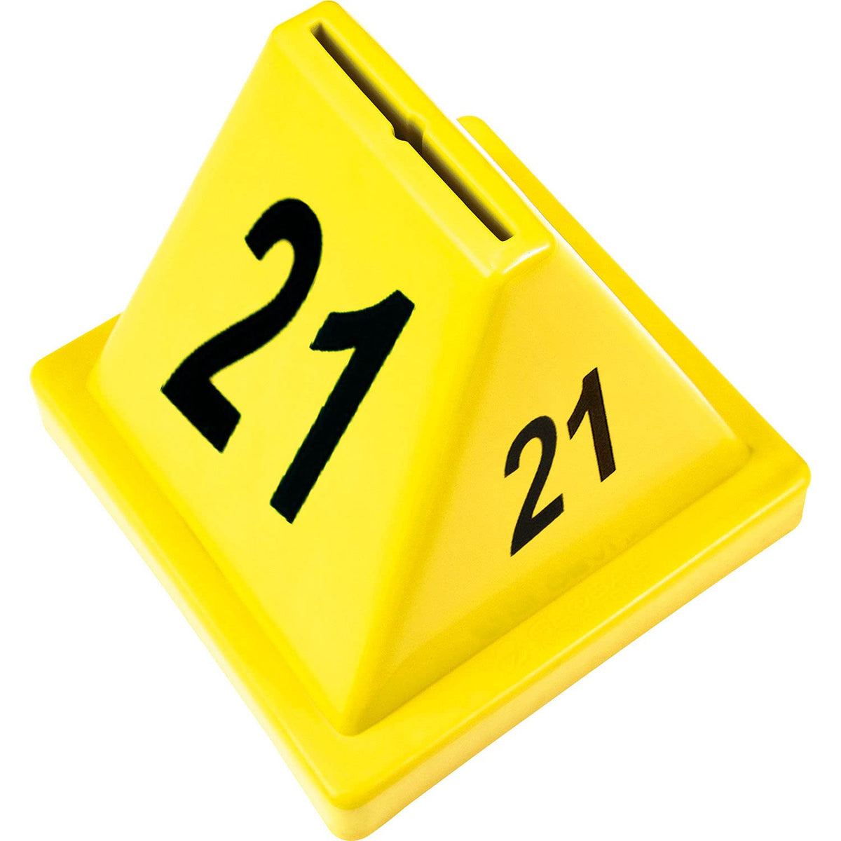 Numbered Pallet Control Cones by Global Industrial – Polypropylene, Yellow, Model 412589